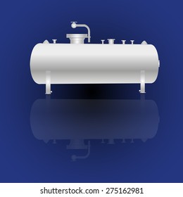 Industrial equipment. Vessel tank for oil and gas industrial. Petrochemical industry