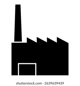 Industrial factories vector icons. Factory icon illustration. Industry power, chemical manufacturing building warehouse nuclear energy plant. 