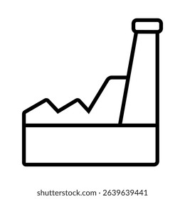 Industrial factories vector icons. Factory icon illustration. Industry power, chemical manufacturing building warehouse nuclear energy plant. 