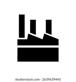 Industrial factories vector icons. Factory icon illustration. Industry power, chemical manufacturing building warehouse nuclear energy plant. 