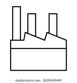 Industrial factories vector icons. Factory icon illustration. Industry power, chemical manufacturing building warehouse nuclear energy plant. 