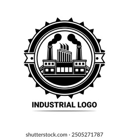 Industrial Factory Facility Logo Vector Icons High Quality Vector Art Illustrations.