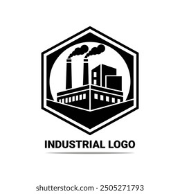 Industrial Factory Facility Logo Vector Icons High Quality Vector Art Illustrations.