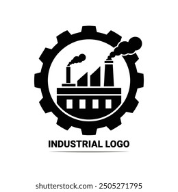 Industrial Factory Facility Logo Vector Icons High Quality Vector Art Illustrations.