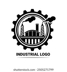 Industrial Factory Facility Logo Vector Icons High Quality Vector Art Illustrations.