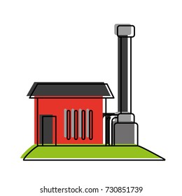 industrial factory icon image 