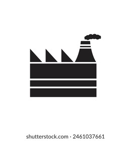 industrial factory icon vector sign