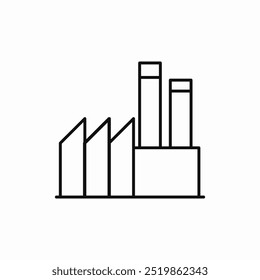 industrial factory manufactory icon sign vector