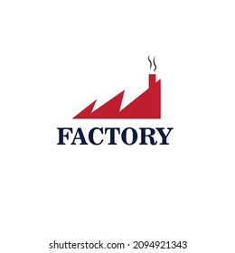 industrial or factory minimalist flat logo 