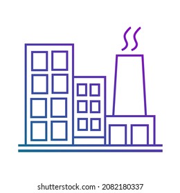 industrial factory shape illustration visual design