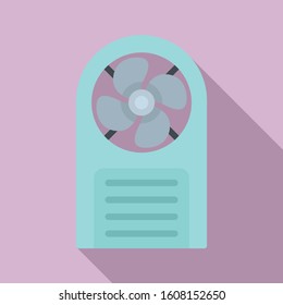 Industrial fan icon. Flat illustration of industrial fan vector icon for web design