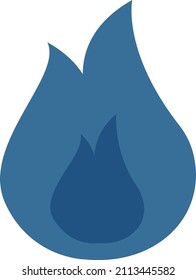 Fuego industrial, ilustración, vector sobre fondo blanco.