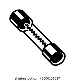 Industrial fuse icon simple vector. Electric circuit. Central computer