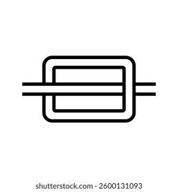 Industrial fuse icon simple vector. Electric circuit. Central computer