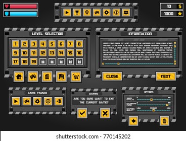 GUI-Set für gewerbliches Spiel