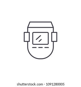 Industrial gauge line vector sign, symbol, illustration.