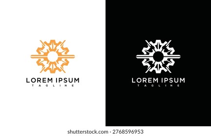 Industrial Gear and Bolt Logo Design