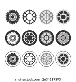 Industrial Gear And Cogwheel Set For Machinery Tools And Automation