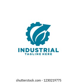 industrial gear logo vector