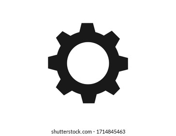 industrial gear setting vector icon
