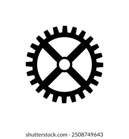 Industrial Gear Wheel Vector Illustration