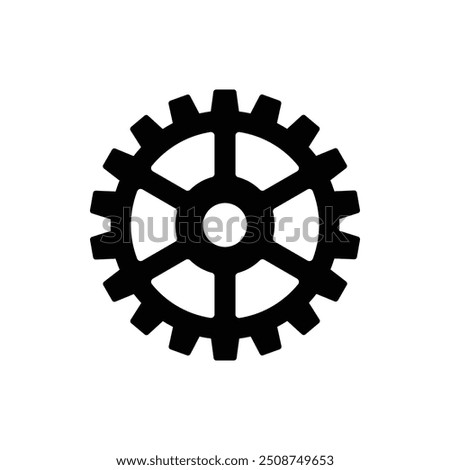 Industrial Gear Wheel Vector Illustration