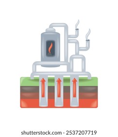 industrielle geothermische erneuerbare Energie isoliert