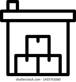 Industrial grade warehouse for material boxes storage