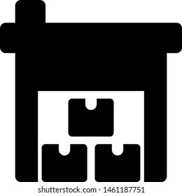 Industrial grade warehouse for material boxes storage