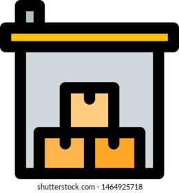 Industrial grade warehouse for material boxes storage
