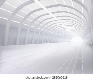 Salão industrial. Ilustração vetorial.