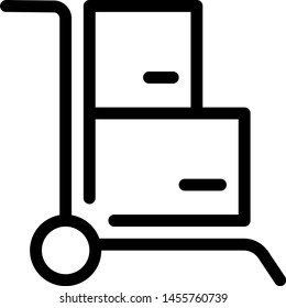 Industrial hand held trolley for material handling