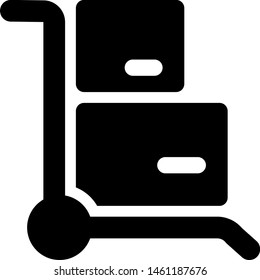 Industrial hand held trolley for material handling