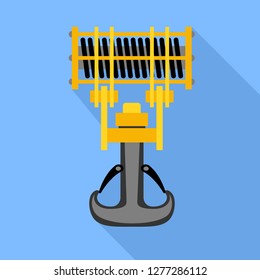 Industrial hook crane icon. Flat illustration of industrial hook crane vector icon for web design