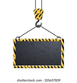 Industrial hook holding frame