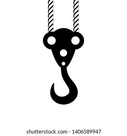 Industrial Hook Silhouette Black Industrial Hook Stock Vector (Royalty ...