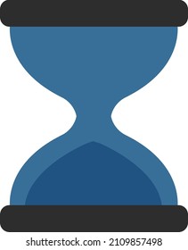 Industrial hourglass, illustration, vector on a white background.