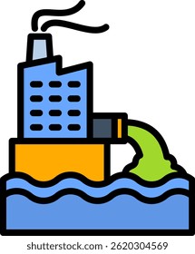 Industrial Icon Lineal Color Vector Illustration