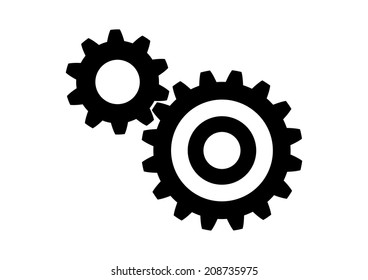 Industrial icon on white background