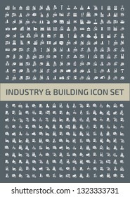 Industrial icon set vector design
