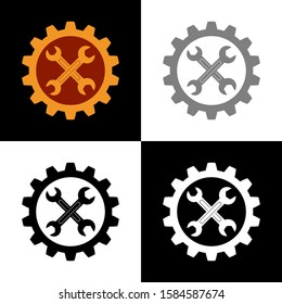 Industrial icon set, vector illustration