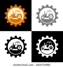 Industrial icon set, vector illustration