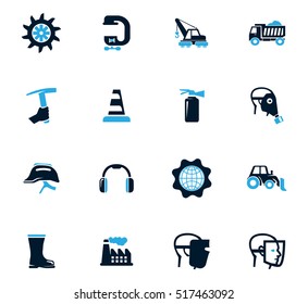 Industrial icon set for web sites and user interface