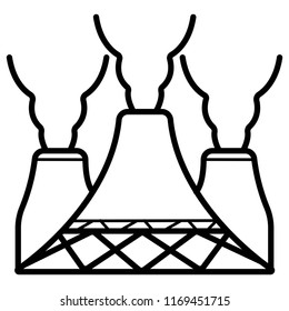 Industrial icon vector