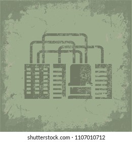Industrial icon vector design