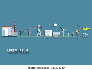  iconos industriales en diseño plano