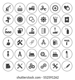 Industrial icons set