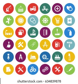 Industrial icons set