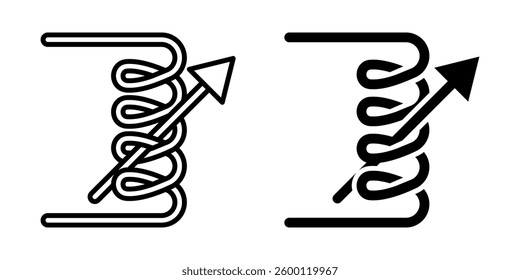 Industrial inductor icon simple vector. Electric circuit. Central computer