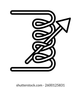 Industrial inductor icon simple vector. Electric circuit. Central computer